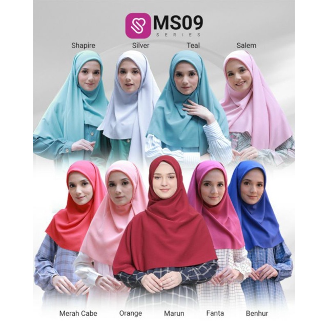 Rectangular Hijab Ms09 Quadrilateral MUNIRA HIJAB Square Material