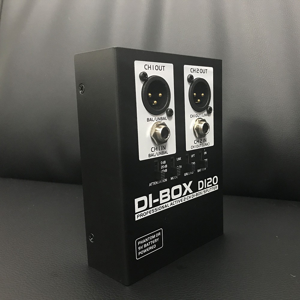 Guitar Professional Active 2Channel DIBOX Splitter Signal Impedance