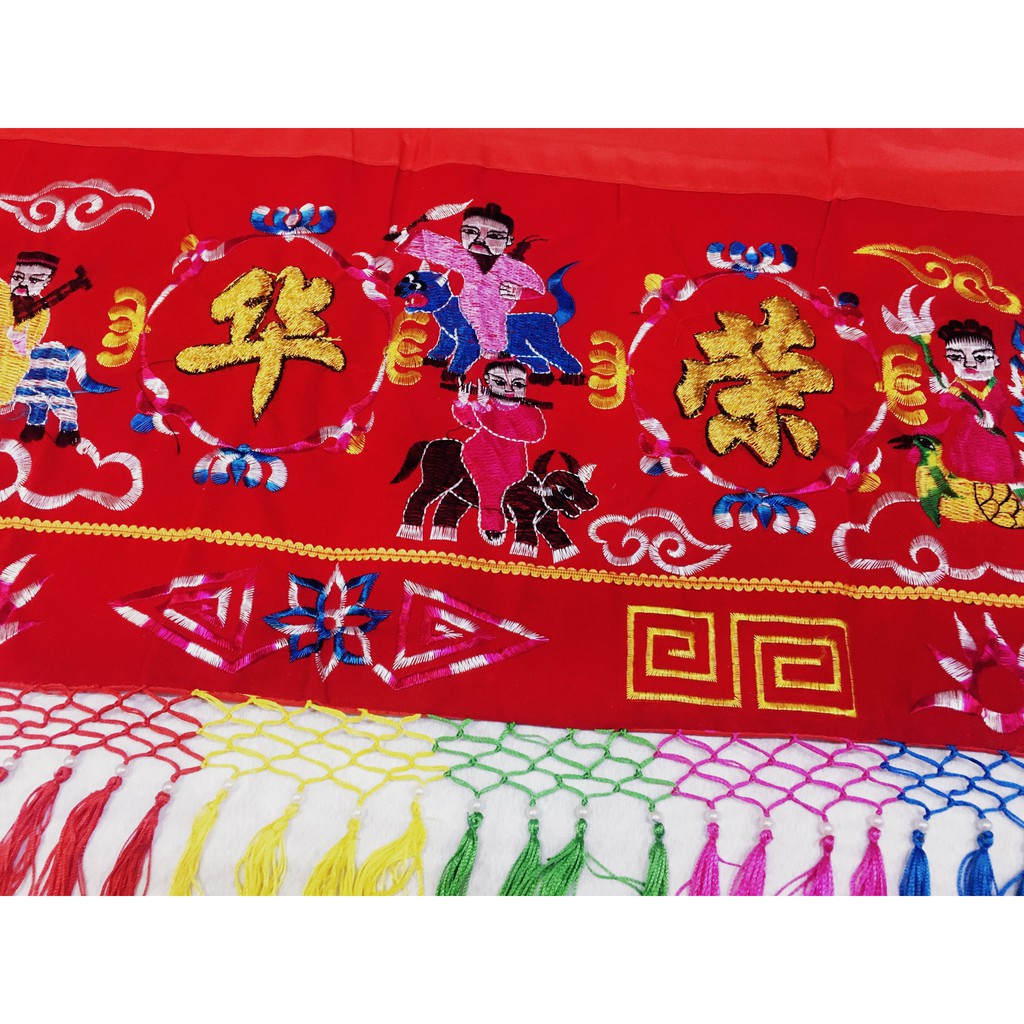 【现货】2024 新年门彩 刺绣玉满堂荣华富贵 ，农历新年门彩，开张门彩，新屋入伙，八仙刺绣门彩 | Shopee Malaysia