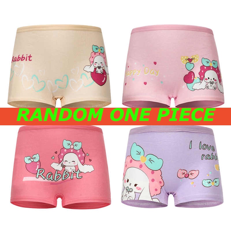 1Piece Cotton Child Underwear Soft Panties Girl Printed Cute Cartoon