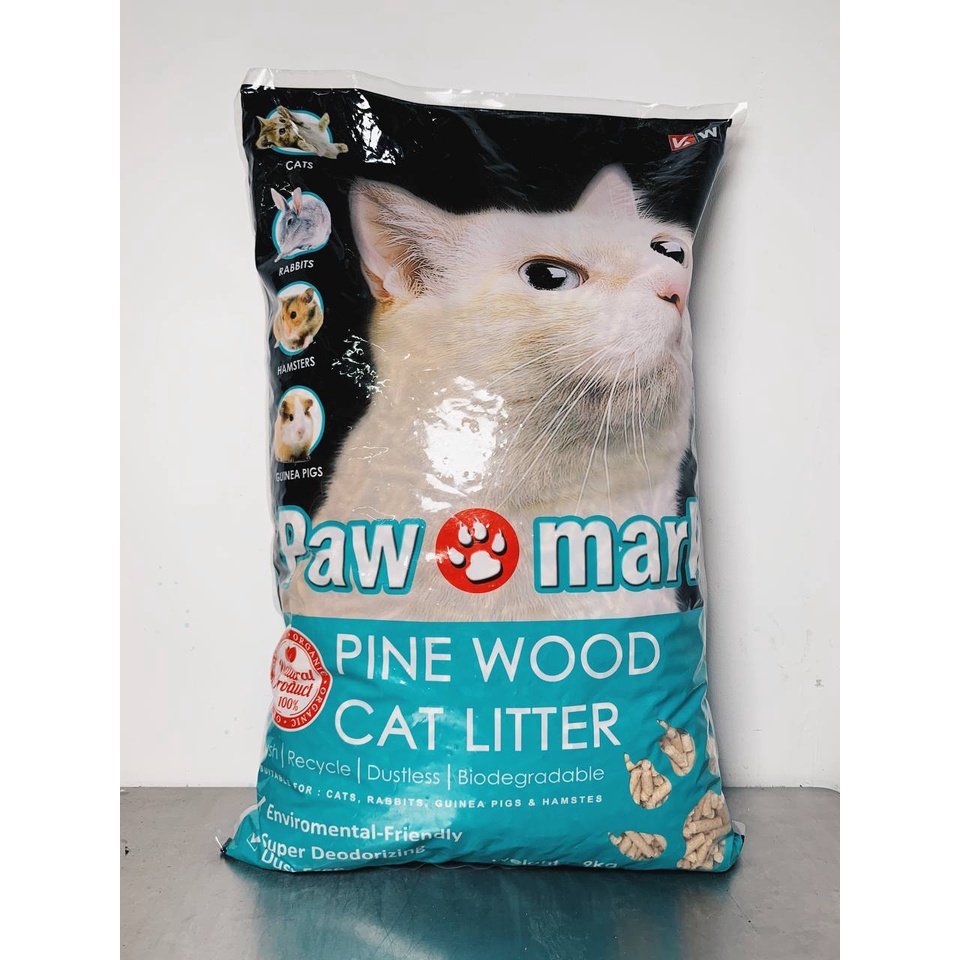 PAW MARK PINEWOOD CAT LITTER 9kg (ORIGINAL) Shopee Malaysia