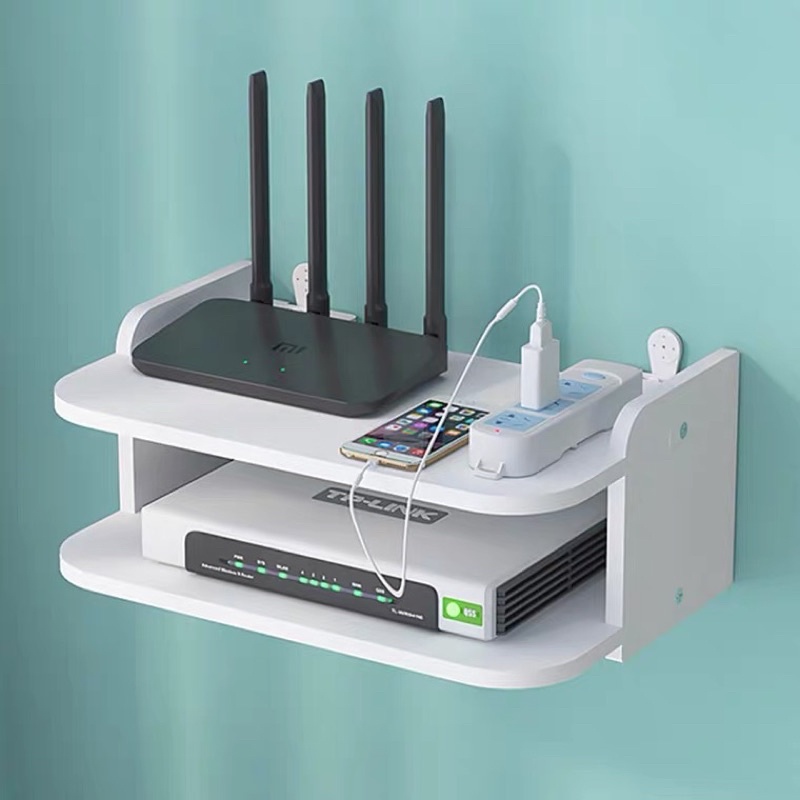 BY DESIGN Wifi router box storage TV wall set top box rack living room ...