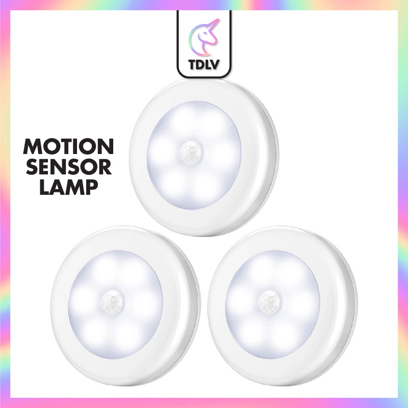TDLV Rechargeable Motion Sensor Lights LED Night Light Battery Powered ...