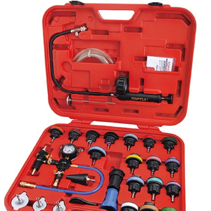TOPTUL JGAI2801 28PCS Universal Radiator Pressure Tester & Vacuum Type