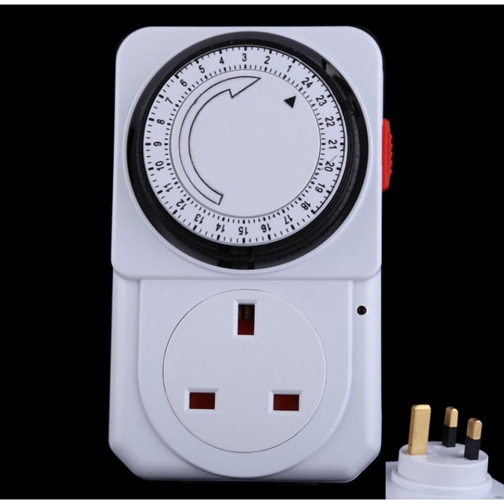 24 Hour Programme Timer/ 13A Plug In Timer Switch Socket/ Timer power ...