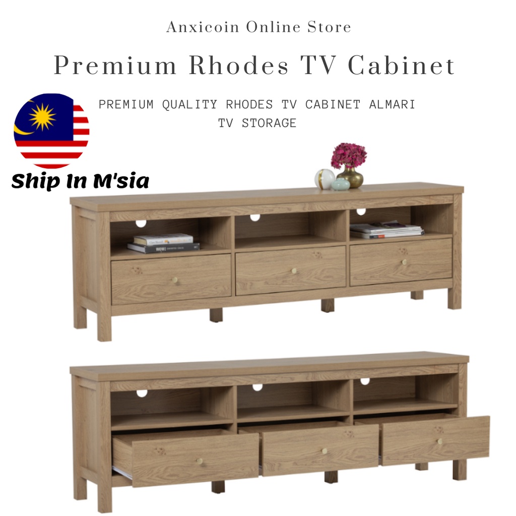 AXC RHODES 180cm TV Cabinet 6FT TV Rack 6FT TV Cabinet Console Table ...