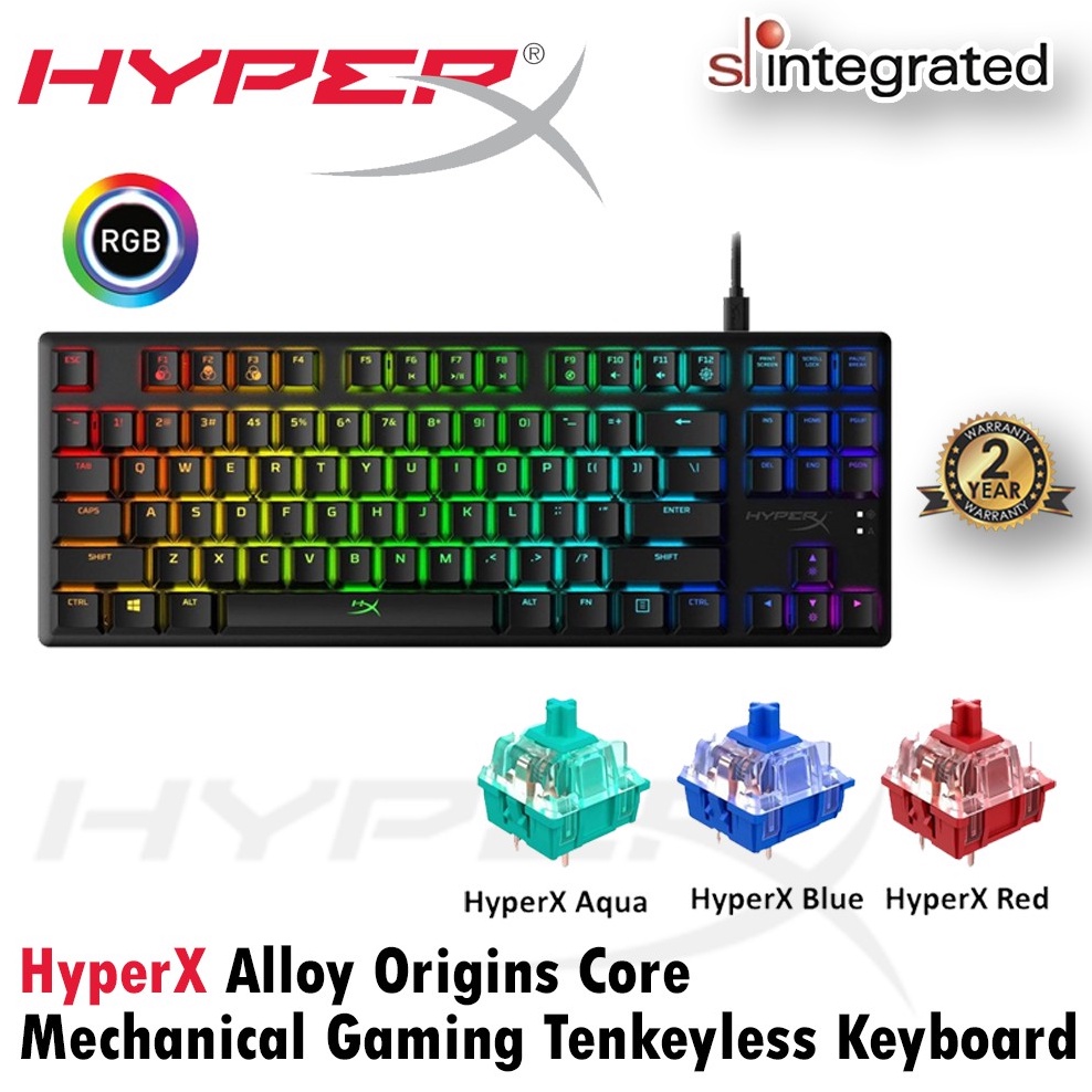 HyperX Alloy Origins Core Mechanical Gaming Tenkeyless Keyboard (Red ...