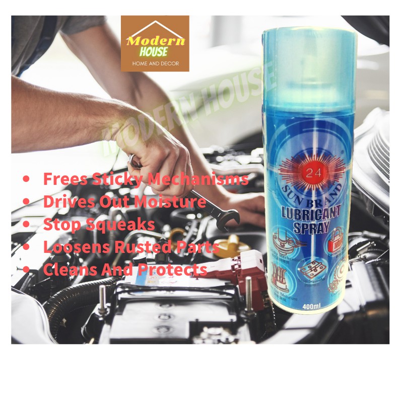 [Modernhouse] Lubricant spray 400ml sun brand anti karat rust cleaner ...