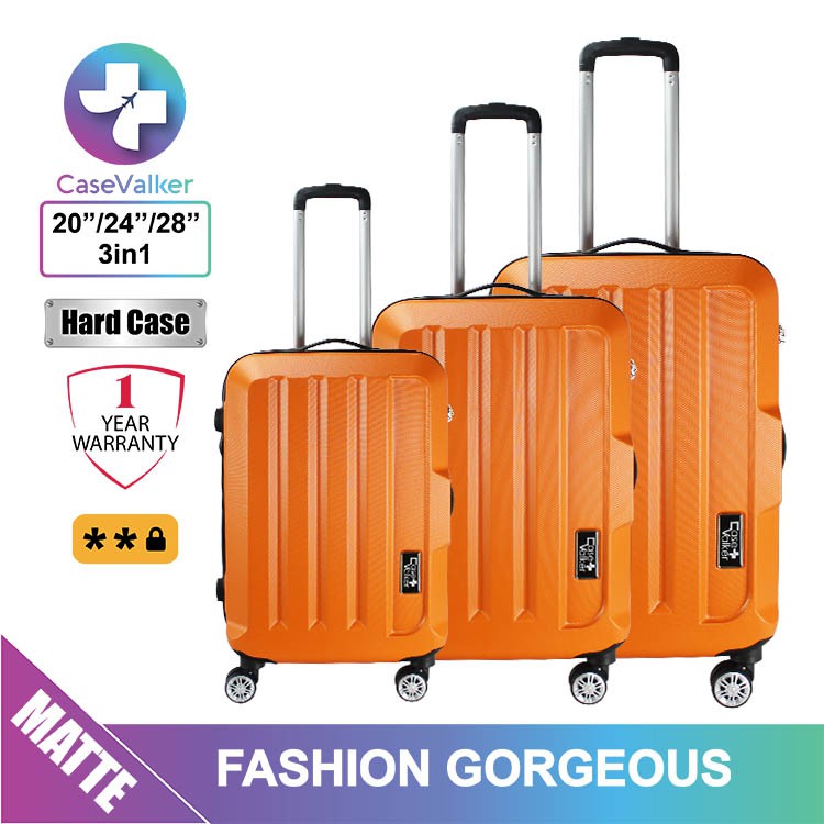 Case Valker Fashion ABS Hard Case 3 in 1 Luggage Bag Set (28