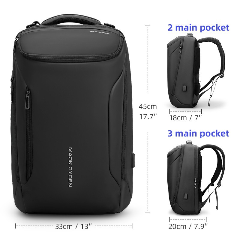 MARK RYDEN Travel Backpack Men Laptop Bagpack (17