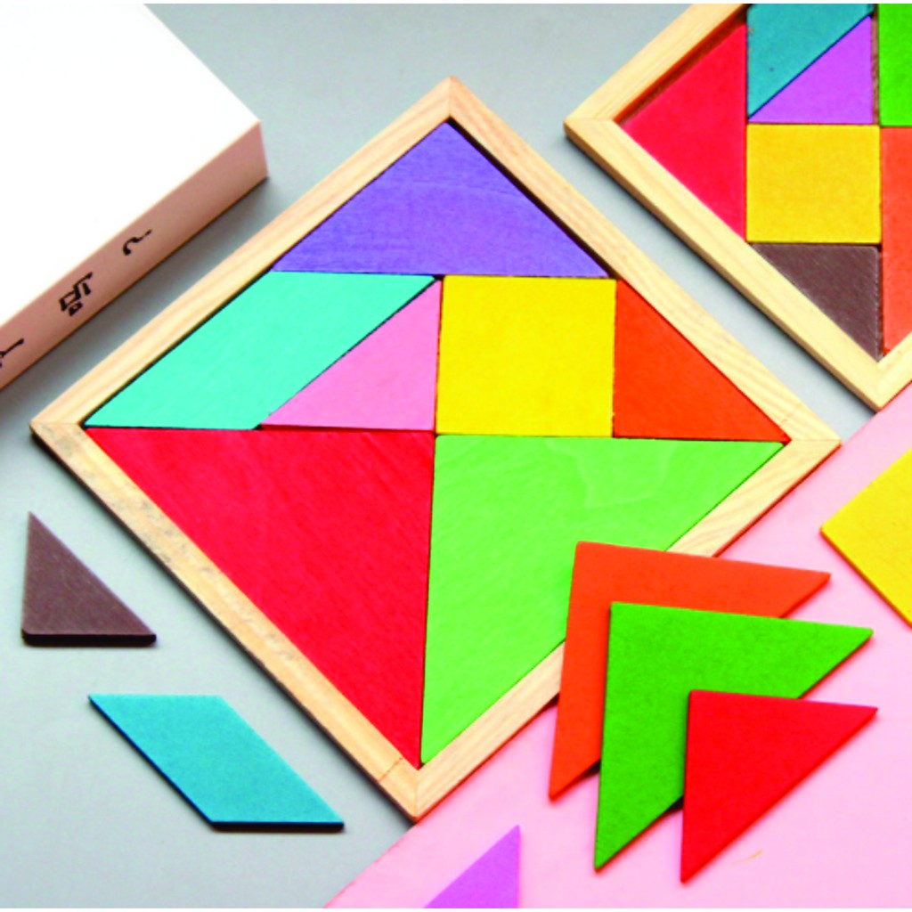 [Ready Stock] Educational Early Learning Tangram Wooden Puzzle | Shopee ...