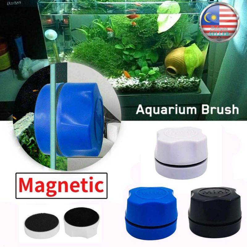 🇲🇾 Aquarium Magnetic Brush Glass Floating Algae Scraper Glass Cleaner ... - Goldfish Tank Magnetic Algae Scrubber