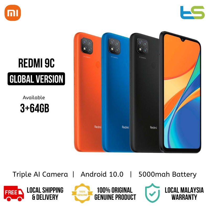 Global Rom Xiaomi Redmi 9C 2GB 32GB /3GB 64GB Smartphone 6.53 inch 13M