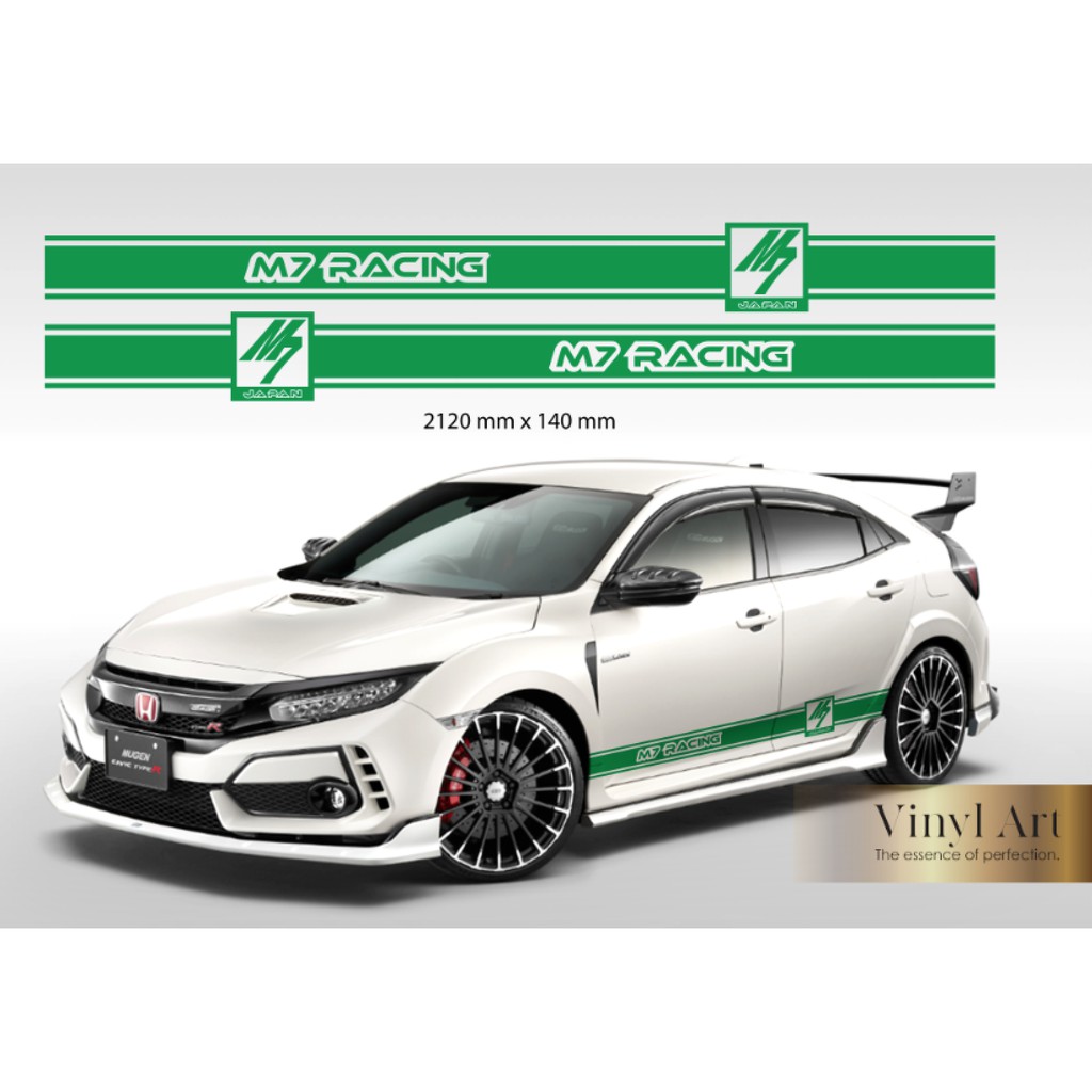 Vinyl_Art M7 racing stickers, side body sticker, racing sticker, JDM ...