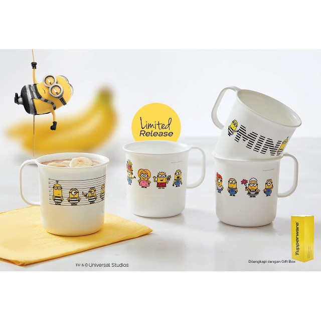 tupperware minion mug set Shopee Malaysia