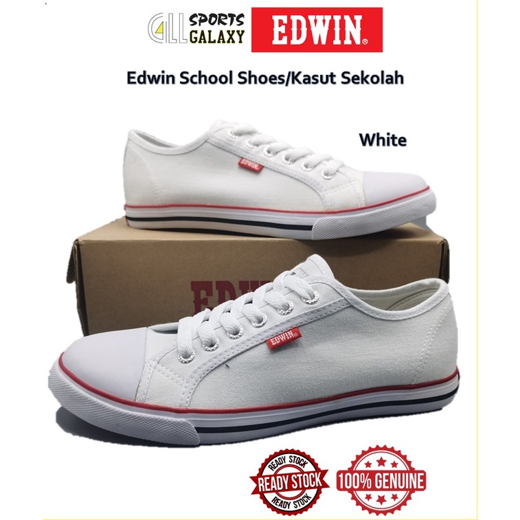 [Edwin] [Clearance](yellowish) Edwin 219 White School Shoes/White ...