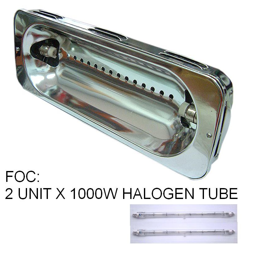 TUNGSTEN 1000W ALUMINIUM HALOGEN FITTING (FOC 2 TUBE) | Shopee Malaysia