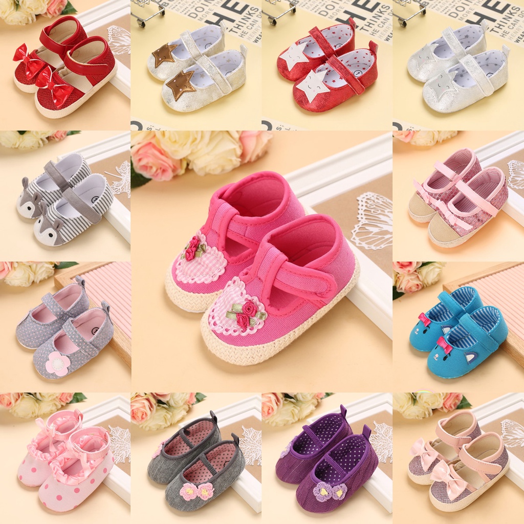 Newborns Fashion Solid Color Casual Shoes Princess Shoes Softsoled