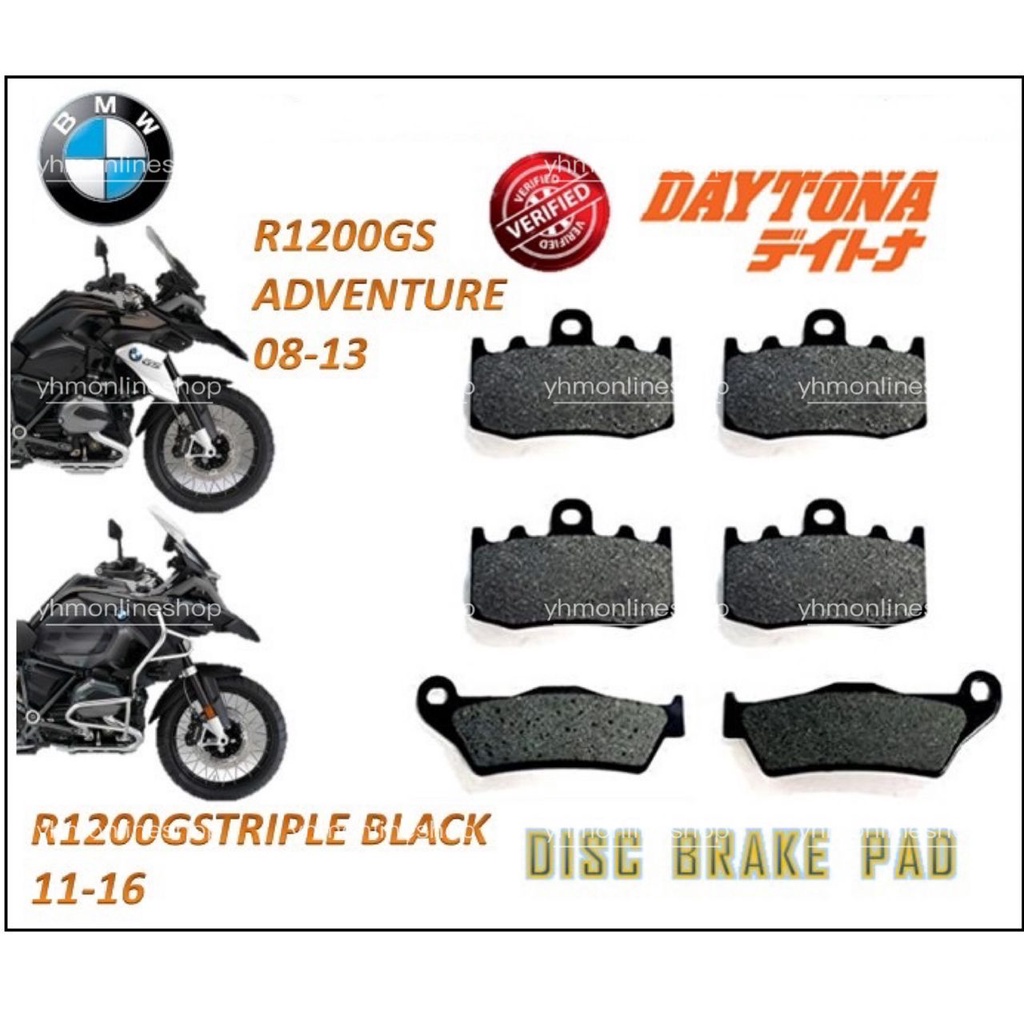 Caltric Front Brake Pads For BMW R1200GS & Adventure 2004-2012 - Semi-Metallic
