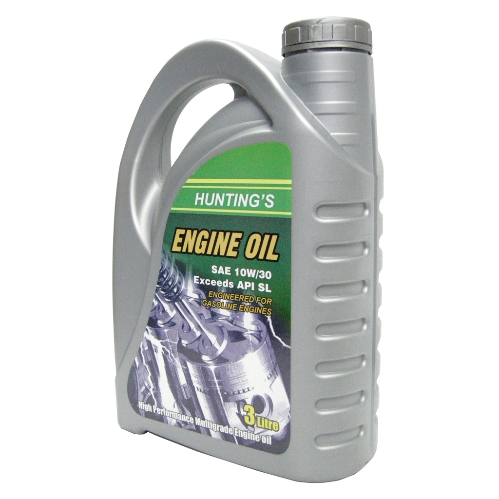 Hunting's Engine Oil 10W/30 API SL (3 Litres) - PRODUCT OF UK | Shopee ...