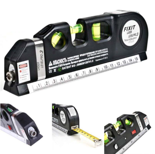 Laser Level Laser Measure Line 8ft Measure Tape Ruler Adjusted Standard ...
