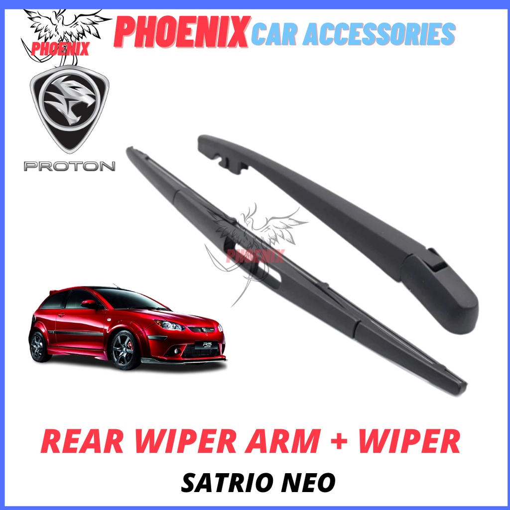 PROTON SATRIA NEO REAR WIPER ARM + WIPER SET (OEM) BESI WIPER BELAKANG