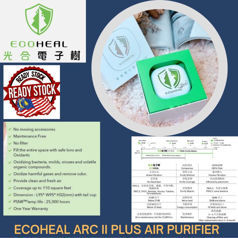 💥READY STOCK IN MALAYSIA Ecoheal Air Purifier / Ecoheal光合电子树