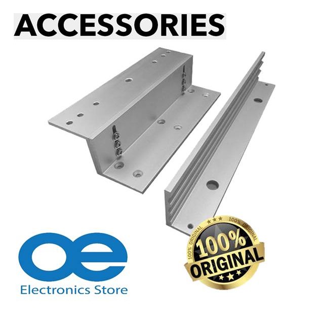 Door Access ZL Bracket Aluminium For 600lbs EM Lock Bracket Swing Door ...