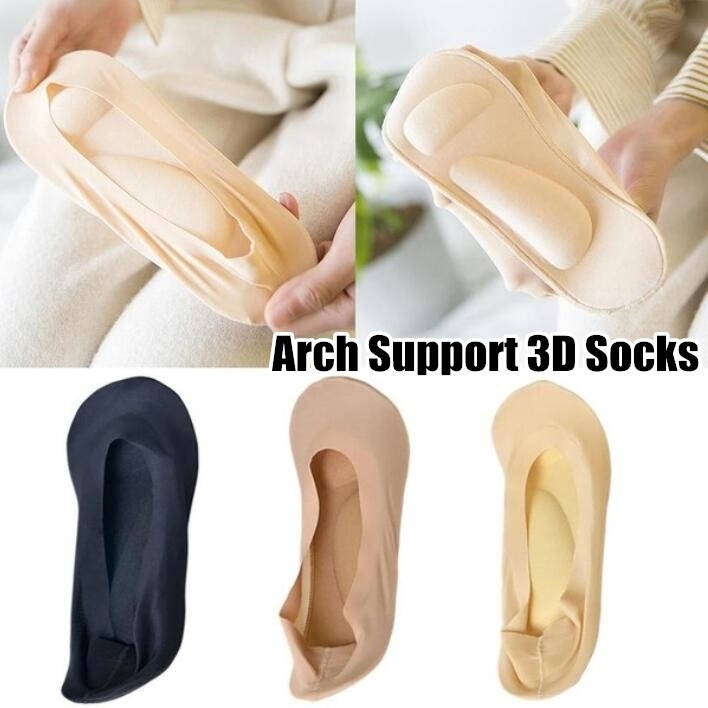 Comfortable 1Pair Arch Support 3D Socks Foot Massage Health Care Women ...