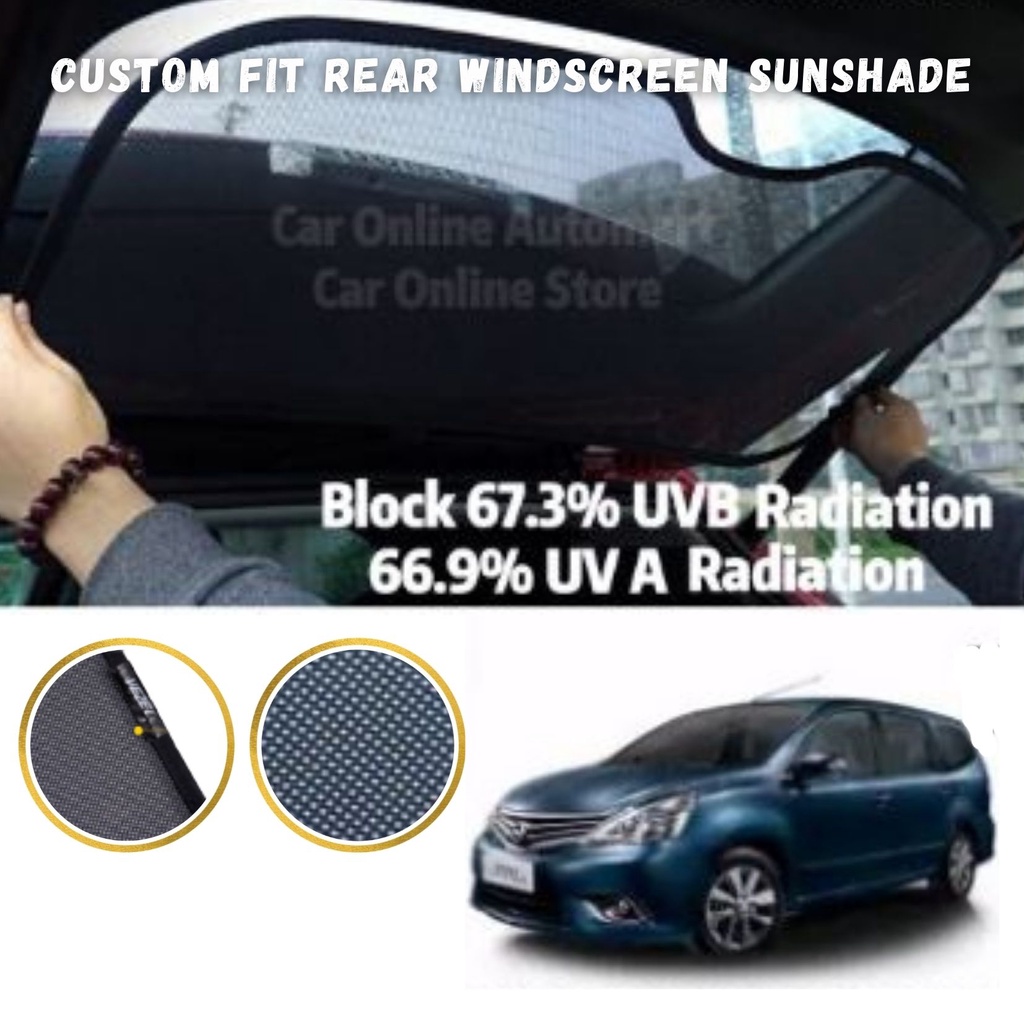 Custom rear deals window sunshade