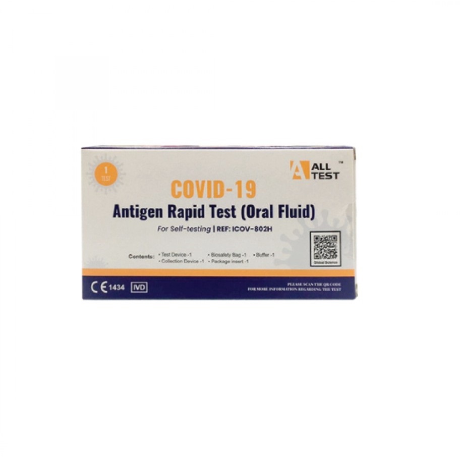 Alltest COVID19 Antigen Rapid Test (Oral Fluid) For Self Testing 1's