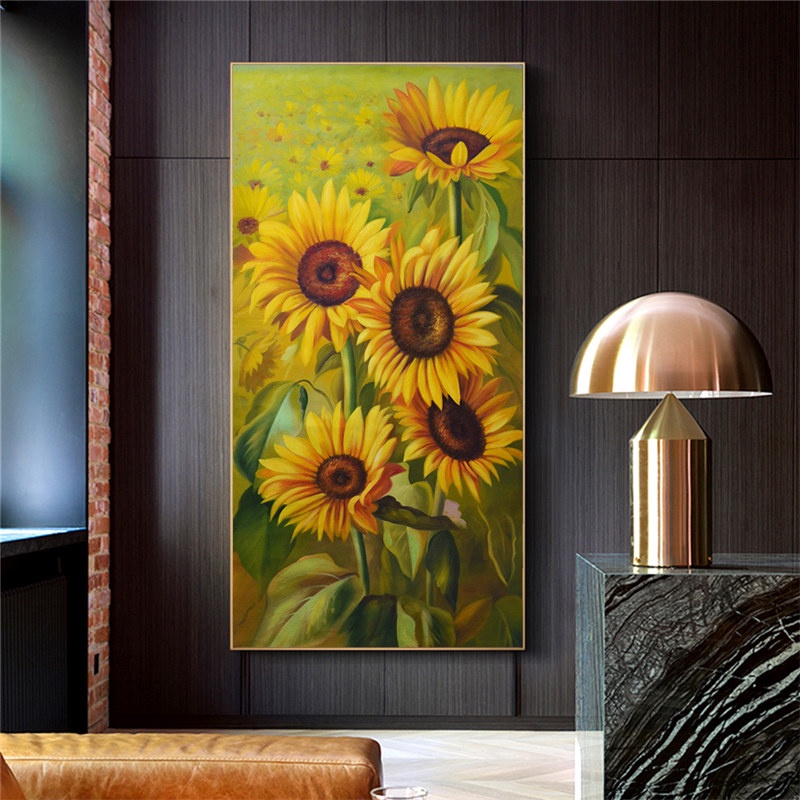 Sunflower Wall Painting Modern Large Size Living Room Wall Painting