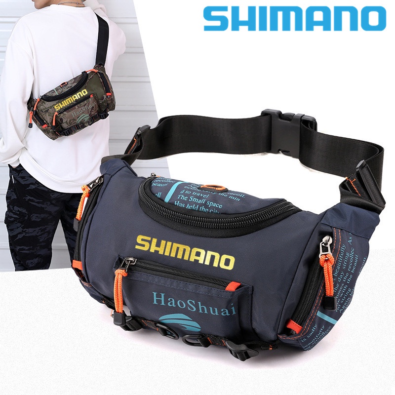 Shimano multifunctional fishing zipper camouflage waist bag