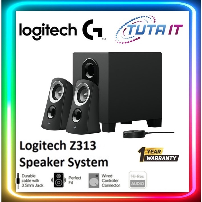 Logitech Z313 Speaker System with Subwoofer (50W) Shopee Malaysia