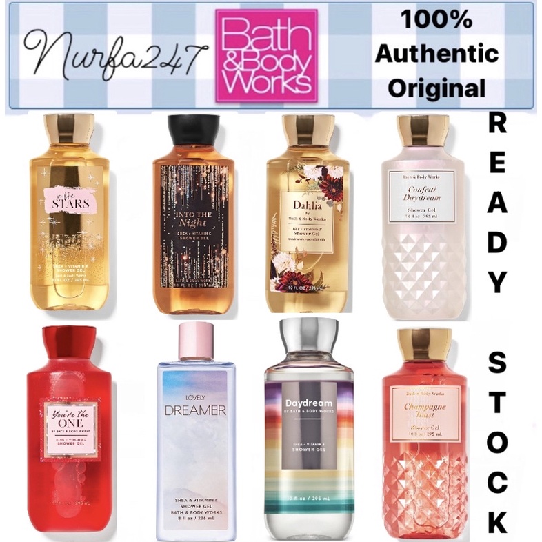 Bath and body works shower gel 295ml perfume fragrance collection