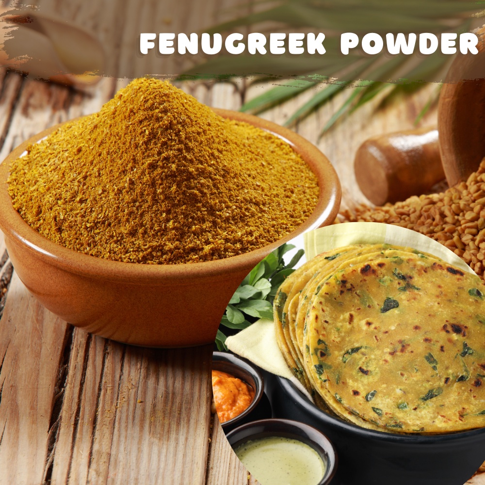 Premium Fenugreek Seed Powder Serbuk Biji Halba 1kg 500g 100g Methi