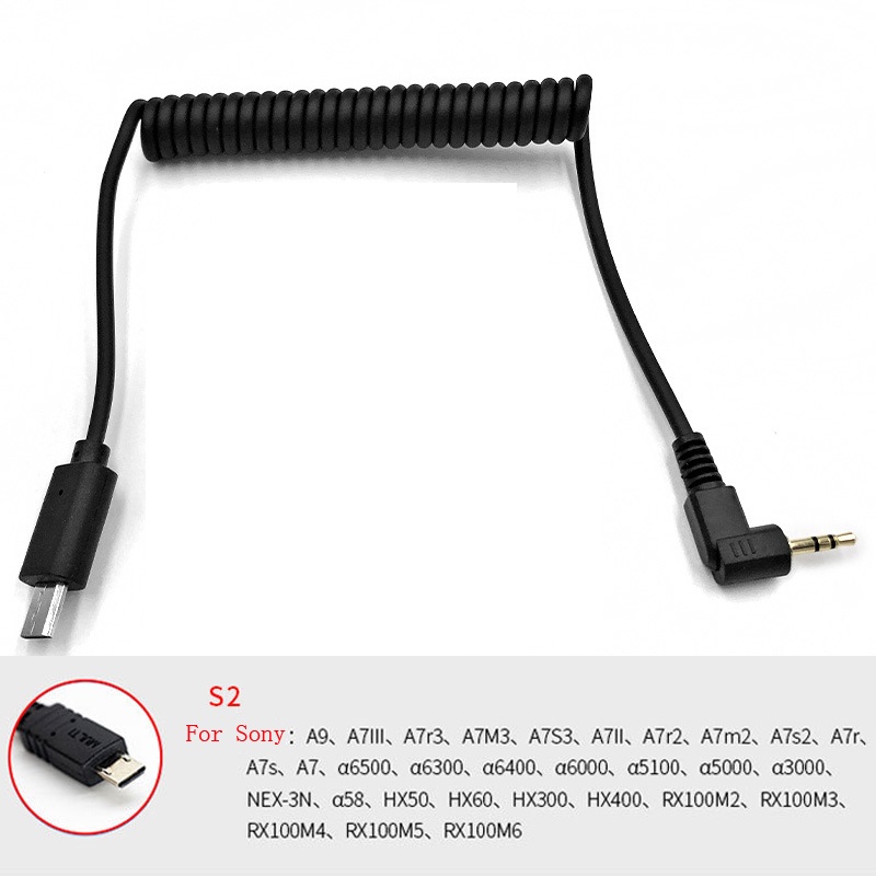 2.5/3.5 to Multi USB Remote Shutter Release Connecting Cable for Sony ...