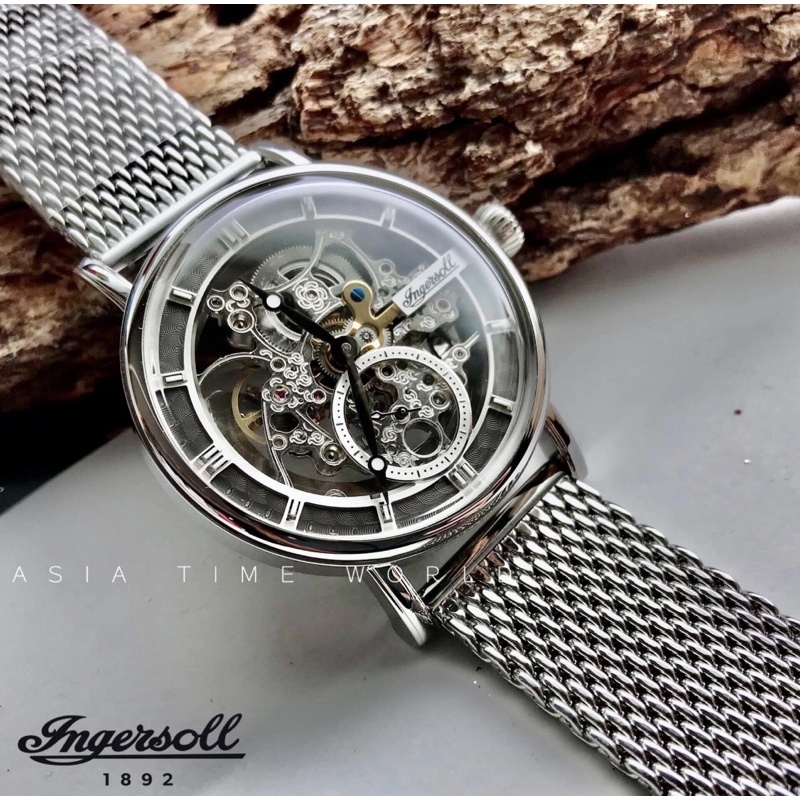 Ready Stock ORIGINAL Ingersoll I00405 The Herald Automatic Skeleton Design Water Resistant Ladies Watch Shopee Malaysia