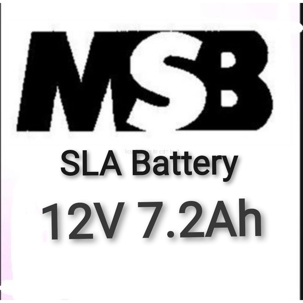 MSB MSL12-7.2 12V 7.2AH Non-Spillable Valve Regulated Sealed ...