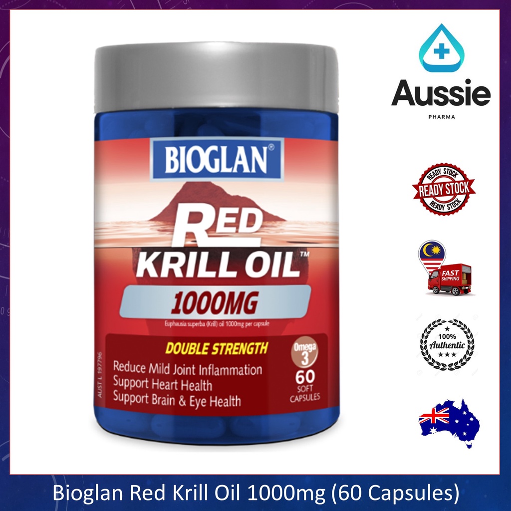BIOGLAN Red Krill Oil 1000mg (60 Capsules) Shopee Malaysia