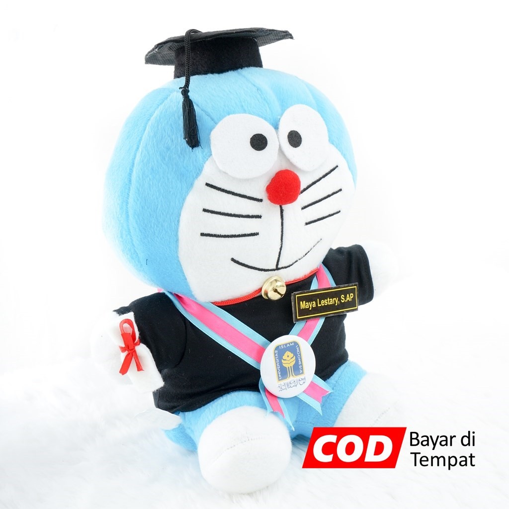 Doraemon Graduation Doll Large 30cm | Shopee Malaysia