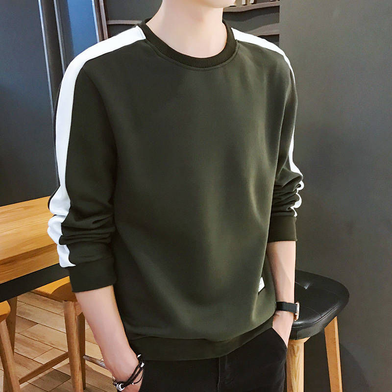 Autumn new style hoodie sweater men s long sleeved t shirt round