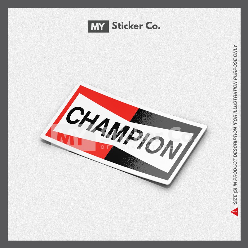 Sticker - Champion Sprk Plg | Shopee Malaysia