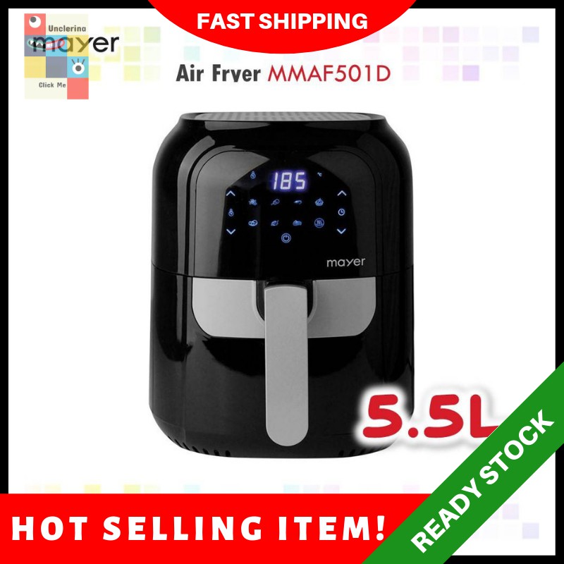 MAYER Digital Air Fryer MMAF501D Penggoreng tanpa minyak Shopee Malaysia