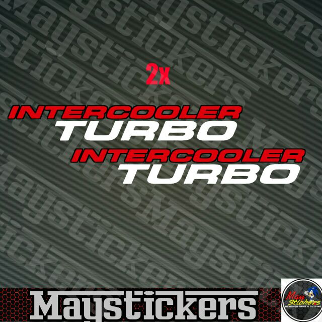 CAR STICKER (TURBO INTERCOOLER indoor/outdoor) Shopee Malaysia