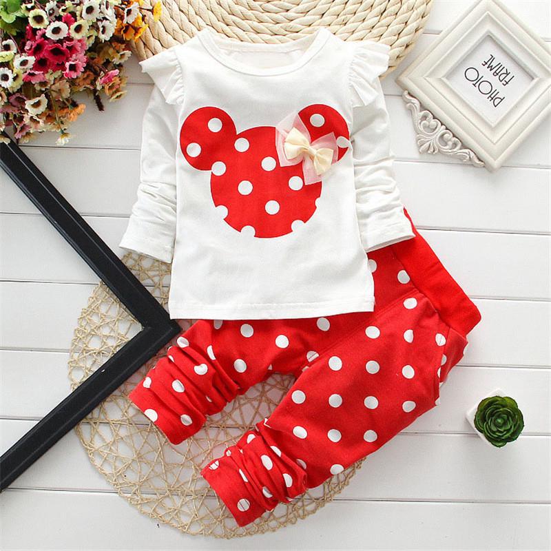 Kid Wear] 2 Design Girl Slim Cut Long Pants (Plain & Polka Dot) / Seluar  Slim Cut Panjang Polka Dot Budak Perempuan