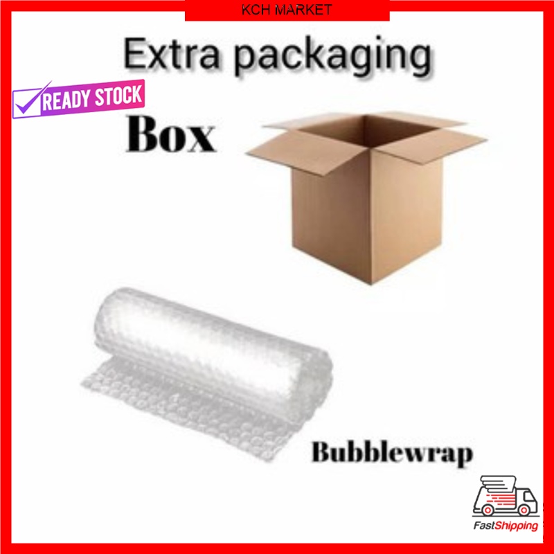 🔥ADD ON🔥 BOX & EXTRA BUBBLE WRAP EXTRA SAFETY PAKAGING Shopee Malaysia