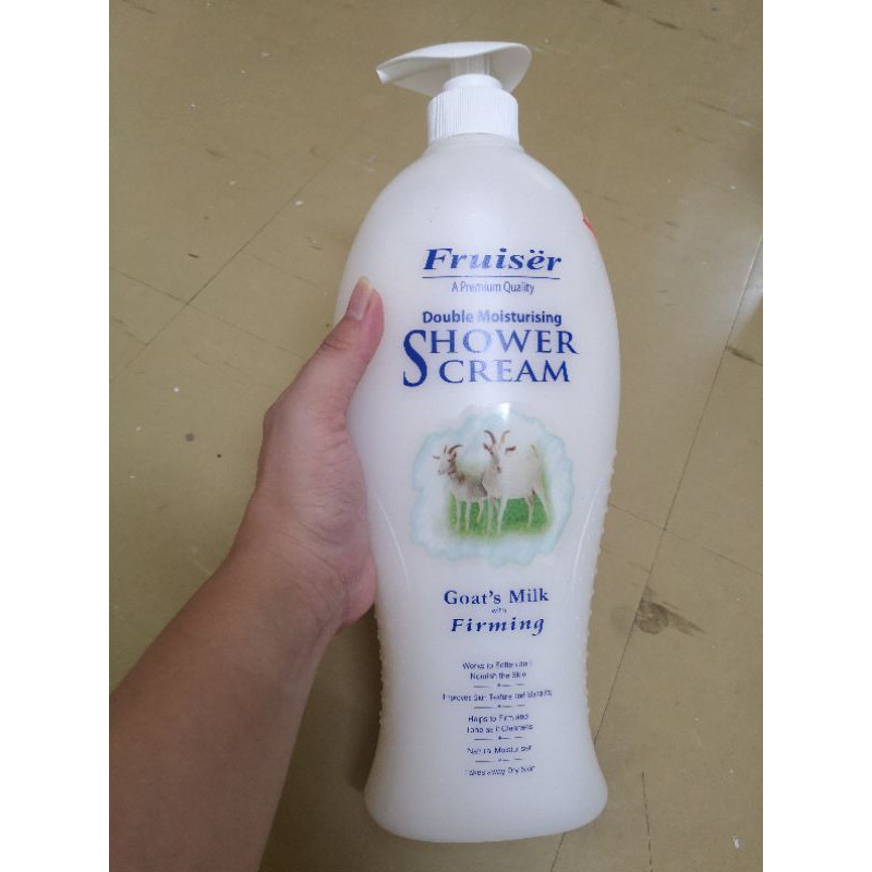 Fruiser Goat's Milk Double Moisturizing Shower Cream 1L *expired April