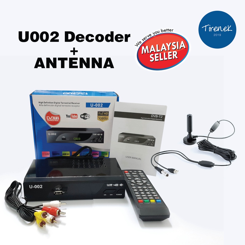 MYTV Decoder - 6 Mth Warranty MYFREEVIEW HDTV DVBT2 Malaysia Channel TV ...