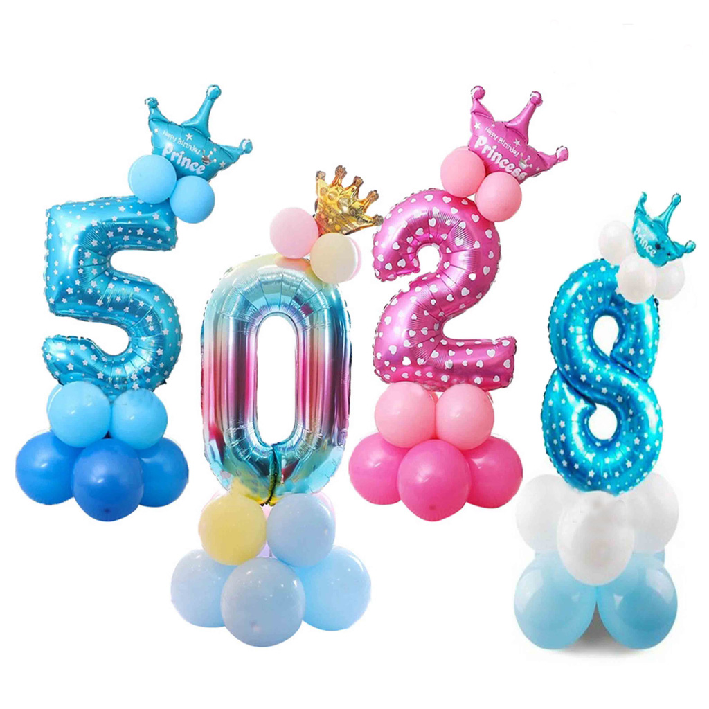 Ready Stock 32inch Number Balloons Foil Birthday Party Balloons ...